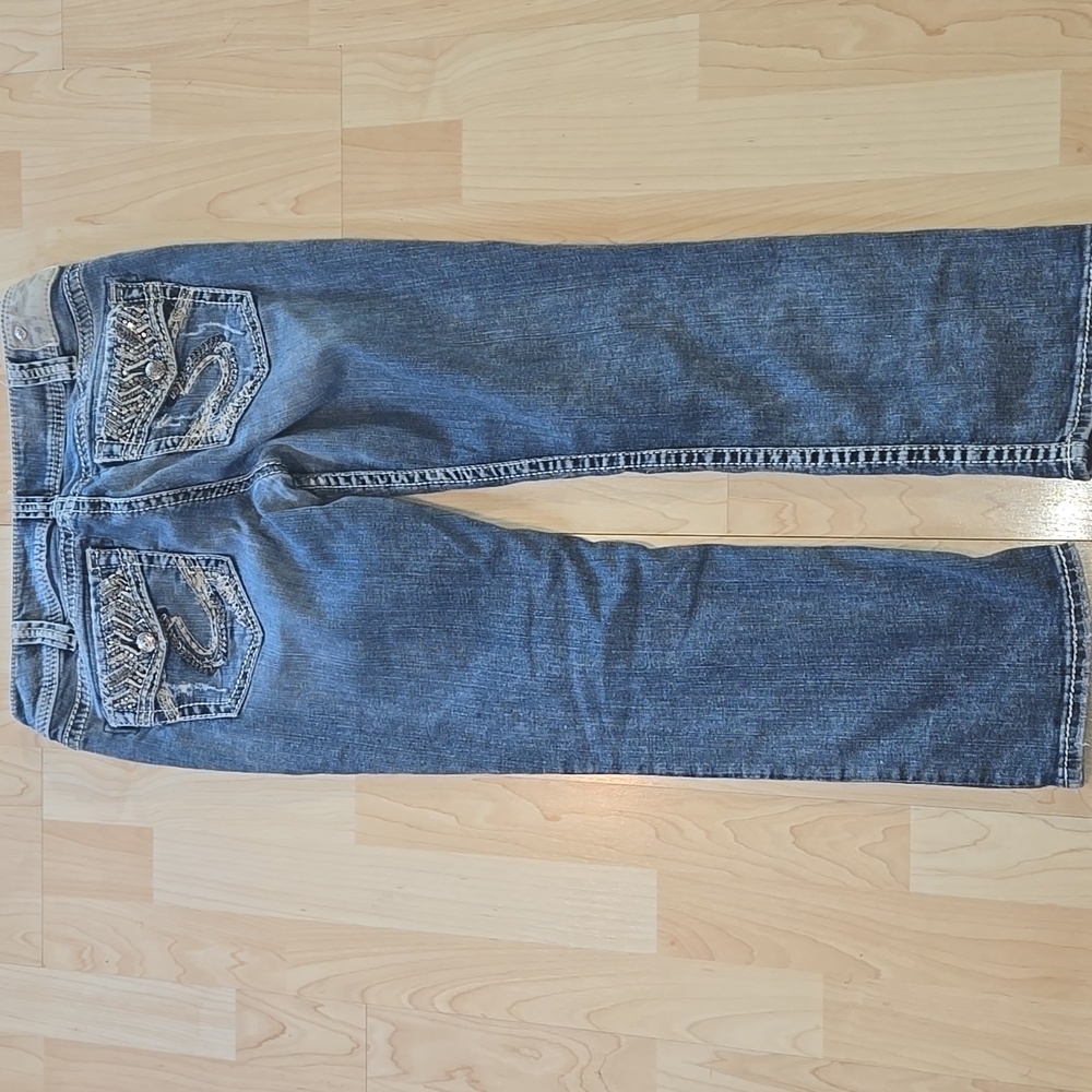 Silver jeans capris 🔥🔥Suki Mid Capri Super Stretch W30 L23 - Picture 4 of 15